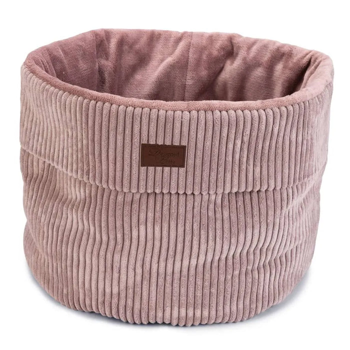 Ribbed Cat Basket in Pink (50 x 35cm) - Little and Giant Explorers Designed by Lotte