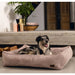 Ribbed Dog Basket in Pink (65 x 60 x 20cm) - Little and Giant Explorers Designed by Lotte