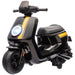 Ride On Kids Motorbike with Headlight, Music and Training Wheels in Black 6V - Little and Giant Explorers AIYAPLAY