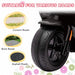 Ride On Kids Motorbike with Headlight, Music and Training Wheels in Black 6V - Little and Giant Explorers AIYAPLAY