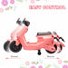 Ride On Kids Motorbike with Headlight, Music and Training Wheels in Pink 6V - Little and Giant Explorers AIYAPLAY