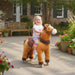 Ride-On Pony – Dark Brown Plush Horse | Motion-Powered Ride-On AIYAPLAY - Little and Giant Explorers