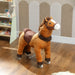 Ride-On Pony – Dark Brown Plush Horse | Motion-Powered Ride-On AIYAPLAY - Little and Giant Explorers