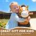 Ride-On Pony – Dark Brown Plush Horse | Motion-Powered Ride-On AIYAPLAY - Little and Giant Explorers