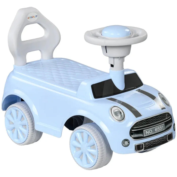 Ride On Sliding Car with Air Horn and Anti-Over-Backwards in Light Blue - Little and Giant Explorers AIYAPLAY