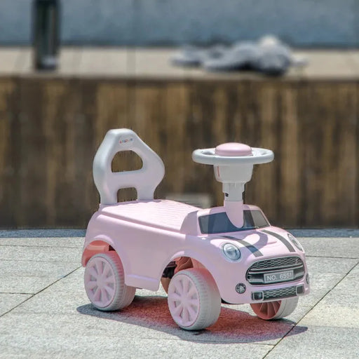 Ride On Sliding Car with Air Horn and Anti-Over-Backwards in Pink - Little and Giant Explorers AIYAPLAY