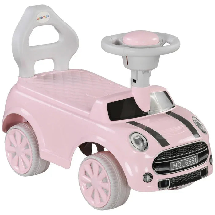 Ride On Sliding Car with Air Horn and Anti-Over-Backwards in Pink - Little and Giant Explorers AIYAPLAY