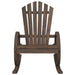 Rocking Adirondack Chair in Solid Wood Fir - Little and Giant Explorers vidaXL