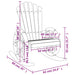 Rocking Adirondack Chair in Solid Wood Fir - Little and Giant Explorers vidaXL