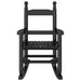 Rocking Chair for Children in Black and Solid Wood Poplar - Little and Giant Explorers vidaXL