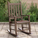 Rocking Chair for Children in Brown and Solid Wood Poplar - Little and Giant Explorers vidaXL