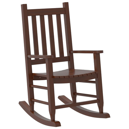 Rocking Chair for Children in Brown and Solid Wood Poplar - Little and Giant Explorers vidaXL