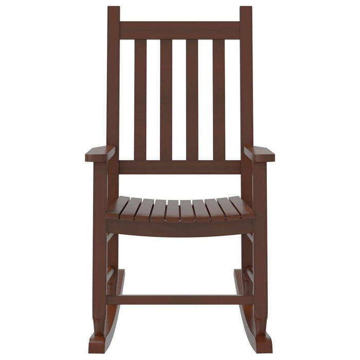 Rocking Chair for Children in Brown and Solid Wood Poplar - Little and Giant Explorers vidaXL