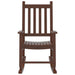 Rocking Chair for Children in Brown and Solid Wood Poplar - Little and Giant Explorers vidaXL