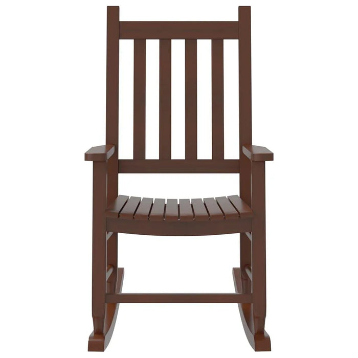 Rocking Chair for Children in Brown and Solid Wood Poplar - Little and Giant Explorers vidaXL