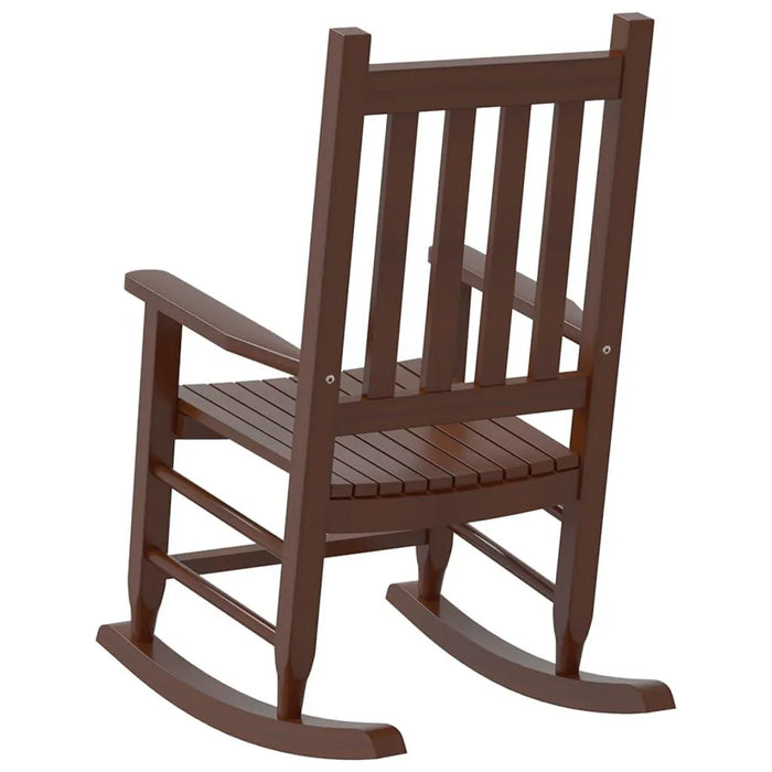 Rocking Chair for Children in Brown and Solid Wood Poplar - Little and Giant Explorers vidaXL