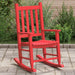 Rocking Chair for Children in Red and Solid Wood Poplar - Little and Giant Explorers vidaXL