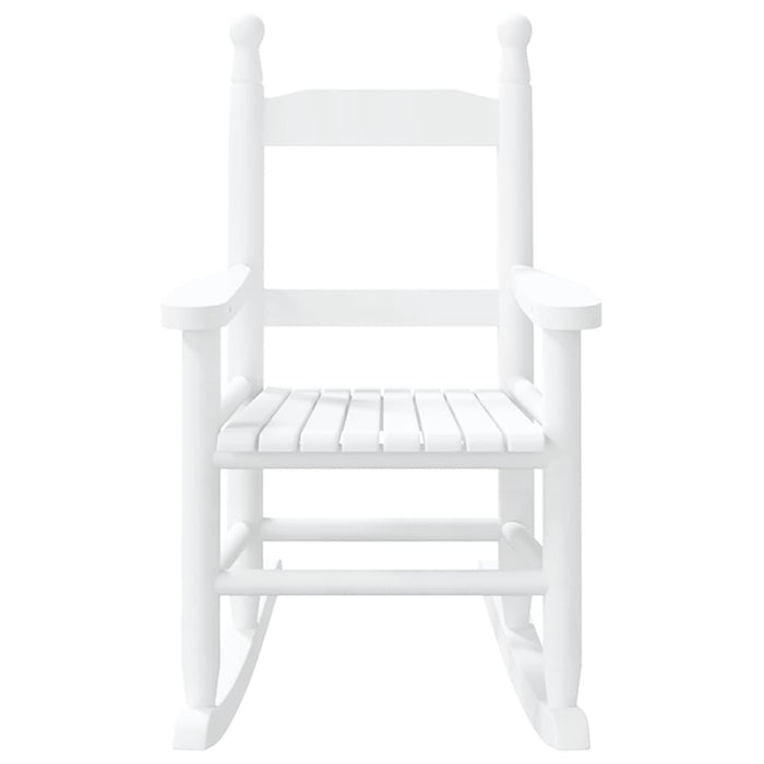 Rocking Chair for Children in White and Solid Wood Poplar - Little and Giant Explorers vidaXL