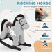 Rocking Horse – Grey Plush Ride-On Toy | Sounds and Bunny Companion AIYAPLAY - Little and Giant Explorers