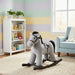 Rocking Horse – Grey Plush Ride-On Toy | Sounds and Bunny Companion AIYAPLAY - Little and Giant Explorers