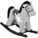 Rocking Horse – Grey Plush Ride-On Toy | Sounds and Bunny Companion AIYAPLAY - Little and Giant Explorers