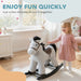 Rocking Horse – Grey Plush Ride-On Toy | Sounds and Bunny Companion AIYAPLAY - Little and Giant Explorers