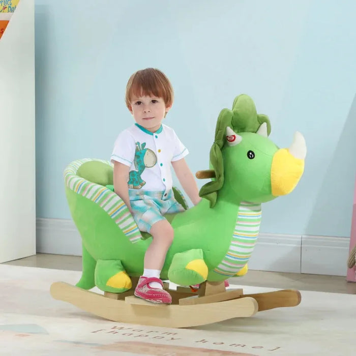 Rocking Ride-On Dinosaur with Sounds and Safety Belt - Little and Giant Explorers AIYAPLAY