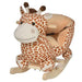 Rocking Ride-On Giraffe with Seat Belt and 32 Nursery Rhymes - Little and Giant Explorers HOMCOM