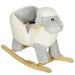 Rocking Ride-On Lamb with Safety Belt and Sound - Little and Giant Explorers AIYAPLAY