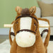 Rocking Ride-On Plush Horse with Sound and Safety Belt - Little and Giant Explorers AIYAPLAY