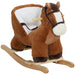 Rocking Ride-On Plush Horse with Sound and Safety Belt - Little and Giant Explorers AIYAPLAY