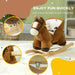 Rocking Ride-On Plush Horse with Sound and Safety Belt - Little and Giant Explorers AIYAPLAY