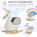 Rocking Ride-On Swan with Realistic Sounds and Seat Belt - Little and Giant Explorers HOMCOM