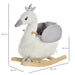 Rocking Ride-On Swan with Realistic Sounds and Seat Belt - Little and Giant Explorers HOMCOM