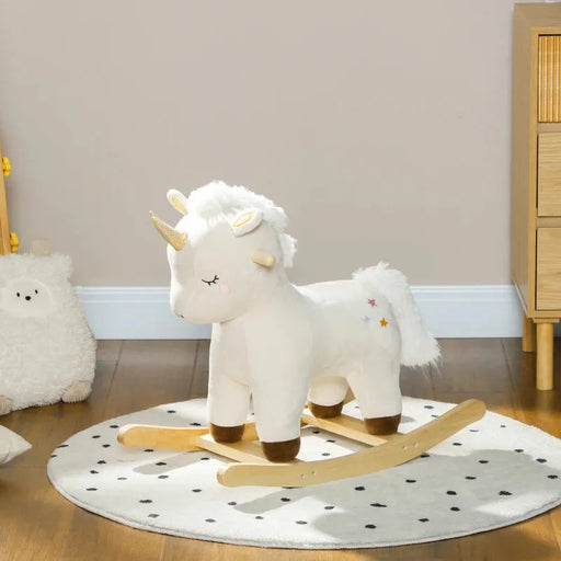 Rocking Ride-On Unicorn with Built in Sound Effects - Little and Giant Explorers AIYAPLAY