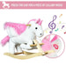 Rocking Ride-On Unicorn with Lullaby Music - Little and Giant Explorers HOMCOM