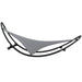 Rocking Sun Lounger with Wheels in Grey - Little and Giant Explorers vidaXL