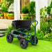Rolling Garden Cart Scooter – Green | Adjustable Swivel Seat - 180kg Capacity COSTWAY - Little and Giant Explorers Costway