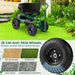 Rolling Garden Cart Scooter – Green | Adjustable Swivel Seat - 180kg Capacity COSTWAY - Little and Giant Explorers Costway