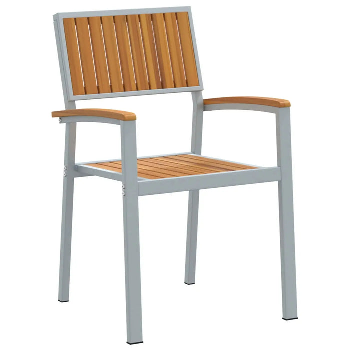 9-Piece Garden Dining Set in Grey and Aluminium Durable - Little and Giant Explorers vidaXL