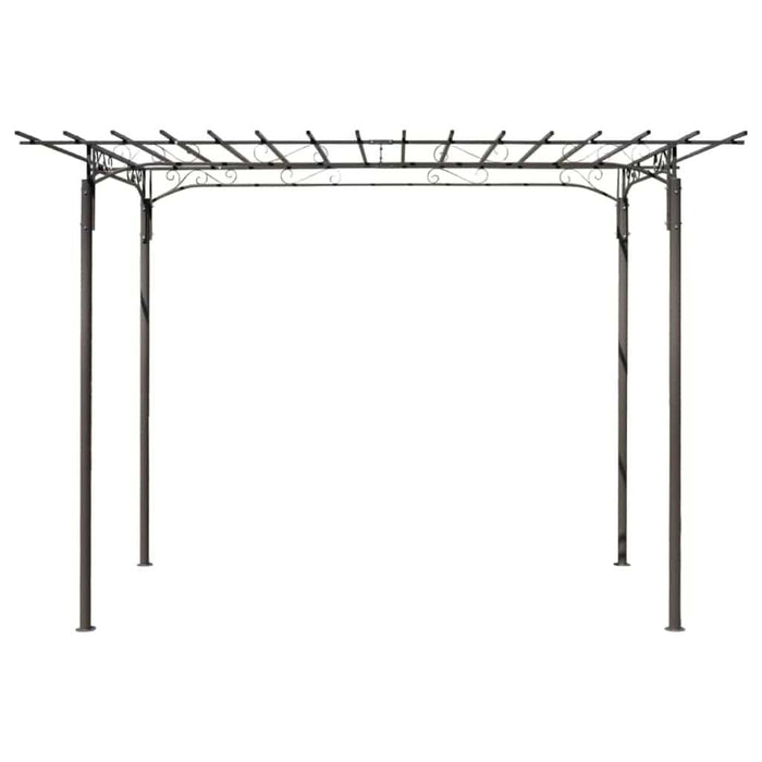 Rose Arch Garden Arbor in Steel - Little and Giant Explorers vidaXL