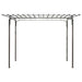 Rose Arch Garden Arbor in Steel - Little and Giant Explorers vidaXL