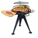 Round BBQ Grill with Cutting Board in Black - Little and Giant Explorers Outsunny