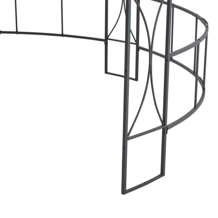 Round Gazebo in Taupe (300 x 290cm) - Little and Giant Explorers vidaXL