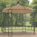 Round Gazebo in Taupe (300 x 290cm) - Little and Giant Explorers vidaXL