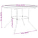 Patio Table Round Anthracite Ø110x72.5 cm Powder-coated Steel - Little and Giant Explorers vidaXL