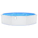 Round Swimming Pool with Steel Wall in White (550 x 120cm) - Little and Giant Explorers vidaXL