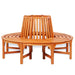 Round Tree Bench in Eucalyptus Tropical Hardwood Ø160cm - Little and Giant Explorers vidaXL