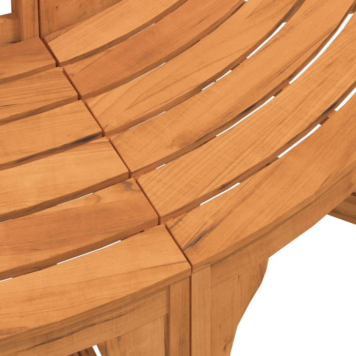 Round Tree Bench in Solid Wood Eucalyptus Ø208cm - Little and Giant Explorers vidaXL