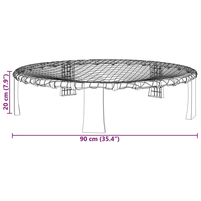 Roundnet with Set of 3 Balls and Extra Pump - Little and Giant Explorers vidaXL